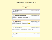 Tablet Screenshot of guestbook.heiko-boysen.de